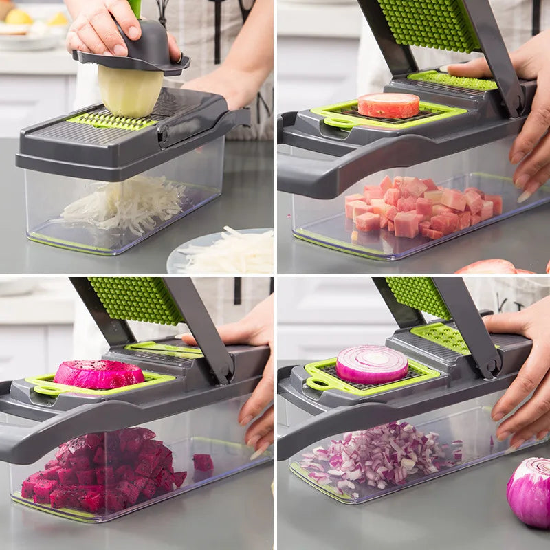 14-in-1 Multifunctional Vegetable Chopper & Slicer