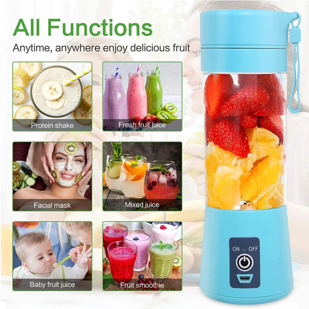 Portable USB Mini Electric Juicer - Smoothie & Milkshake Maker