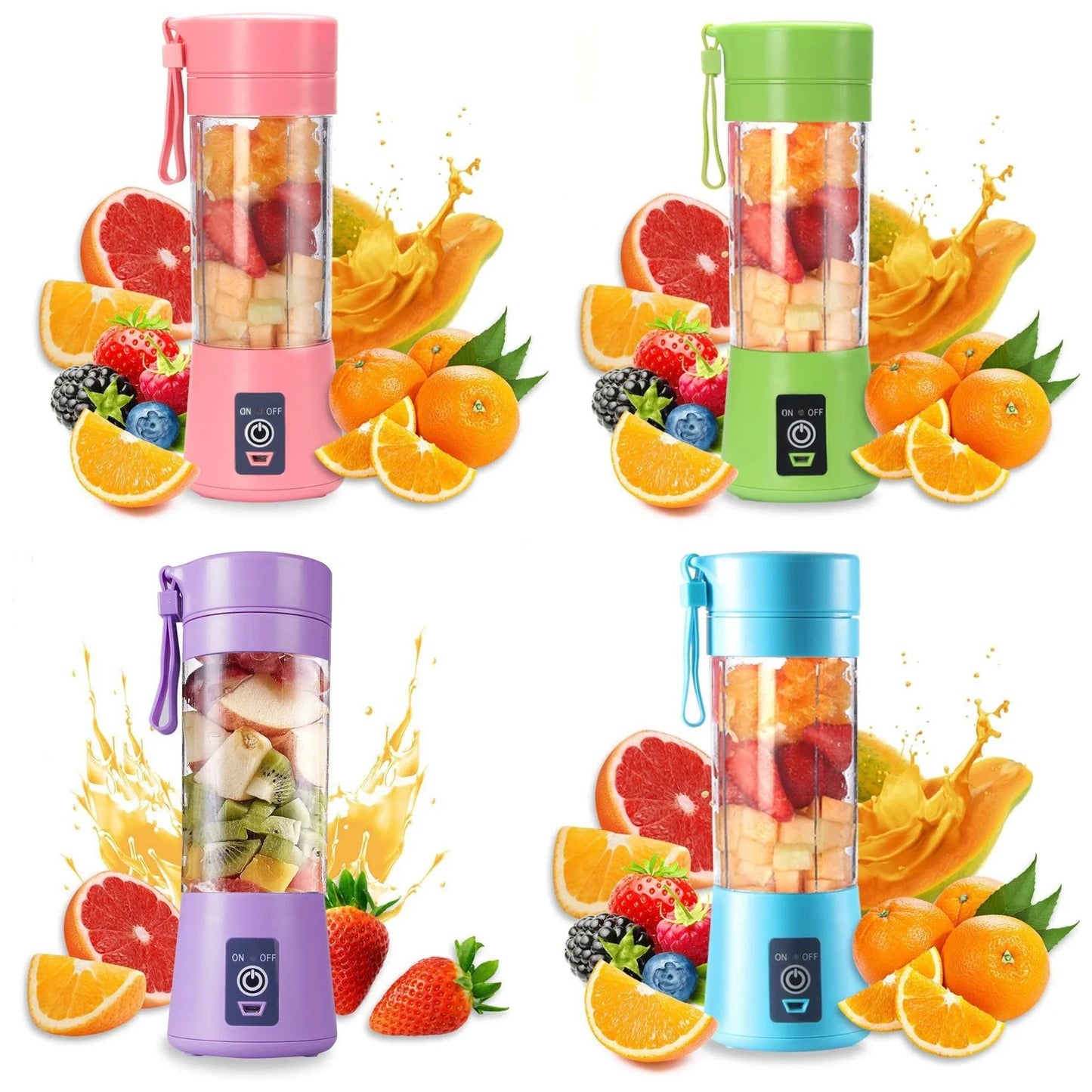 Portable USB Mini Electric Juicer - Smoothie & Milkshake Maker