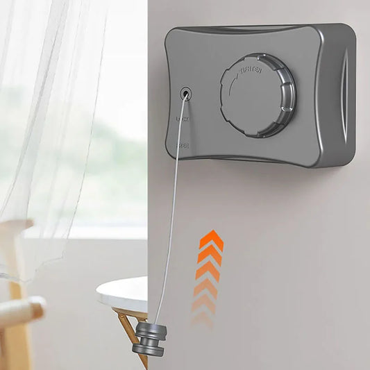 Punch-Free Retractable Clothesline