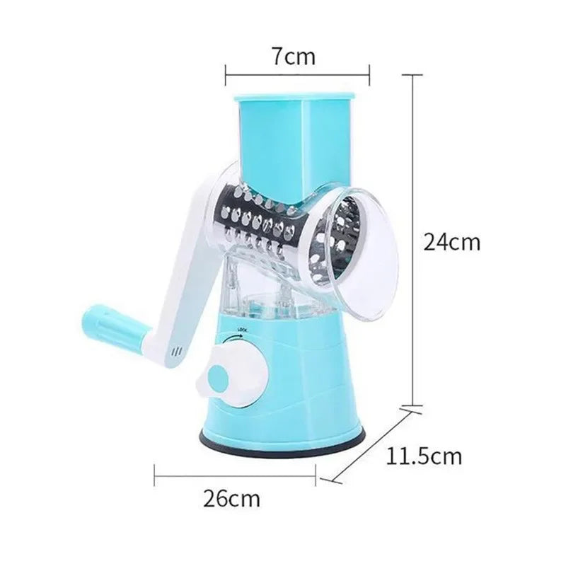 3-in-1 Manual Vegetable Slicer & Grater