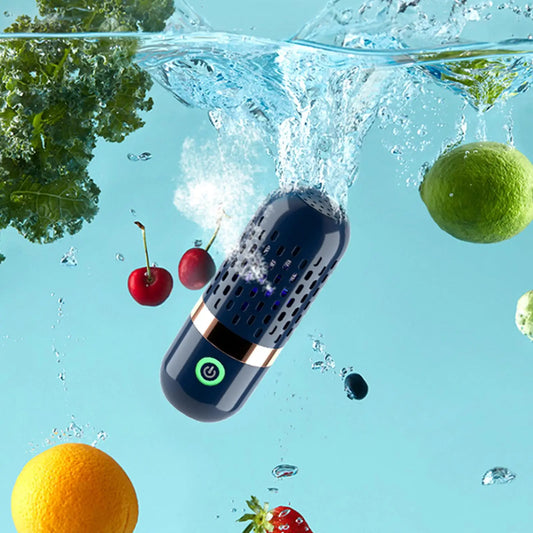 Portable Capsule Shape Wireless Fruit & Vegetable Washing Machine