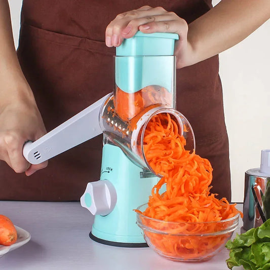 3-in-1 Manual Vegetable Slicer & Grater